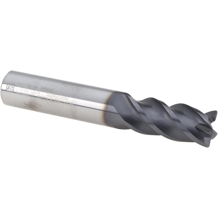 1/2" 4-Flute Solid Carbide Corner Radius End Mill, AlTiN - Seco 03084169