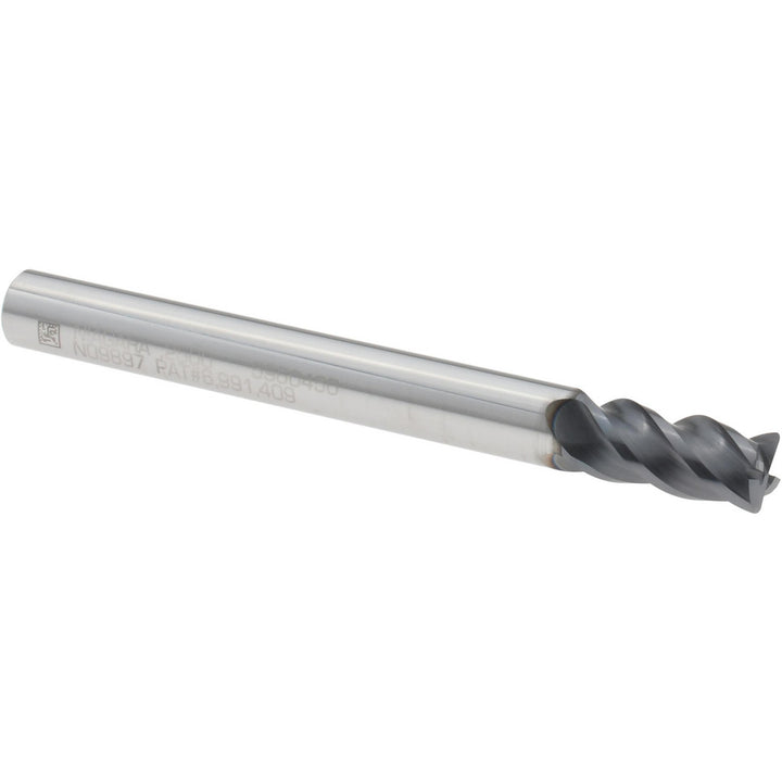 1/4" 4-Flute Solid Carbide Corner Radius End Mill, AlTiN - Seco 03084143