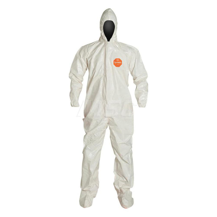 X-Large White Chemical; Abrasion; Bloodborne Pathogen; Splash; Flame; Liquid Protective Garment - Dupont SL122TWHXL000600