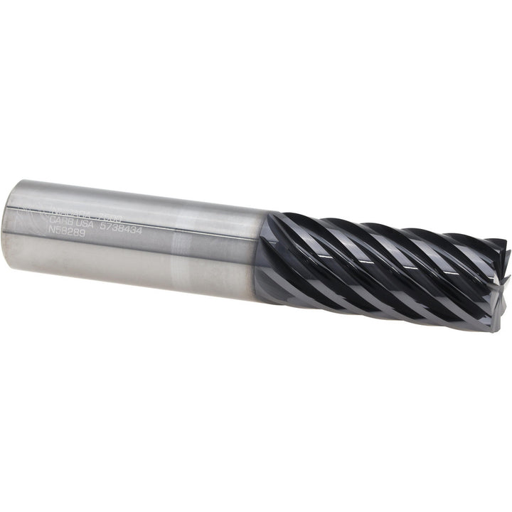 3/4" 9-Flute Solid Carbide Corner Radius & Corner Chamfer End Mill, AlTiN - Seco 17002357