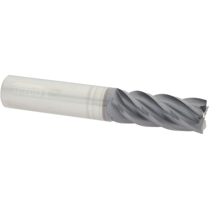 1/2" 5-Flute Solid Carbide Corner Radius End Mill, AlTiN - Accupro 95168347