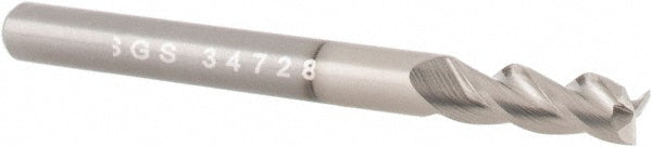 5/8" 3-Flute Solid Carbide Square End Mill, TiB2 - SGS 34746