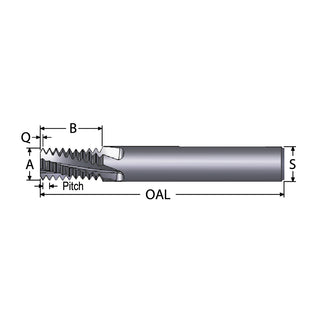 Helical Flute Thread Mills - Scientific Cutting Tools TMI10-1.50-HA