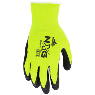 Large Lime; Black General Purpose Gloves - MCR Safety 96731HVL