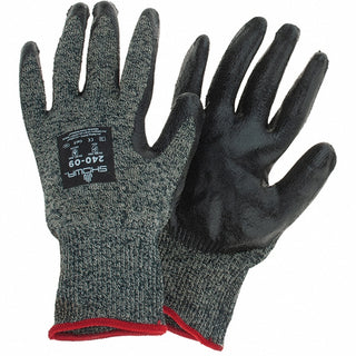 Large Gray Fiberglass; Kevlar; Modacrylic Flame Resistant Gloves - SHOWA 240-09