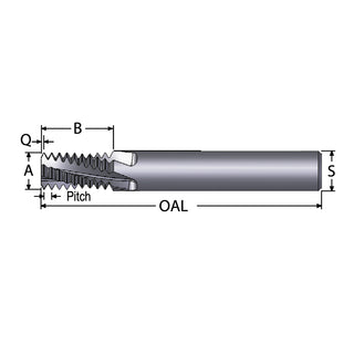 Helical Flute Thread Mills - Scientific Cutting Tools TMI370-32H