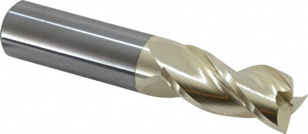 3/4" 3-Flute Solid Carbide Square End Mill, ZrN - Accupro 315192