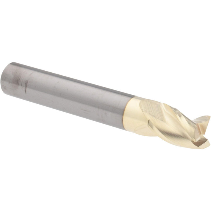 3/8" 3-Flute Solid Carbide Square End Mill, ZrN - Accupro 315162