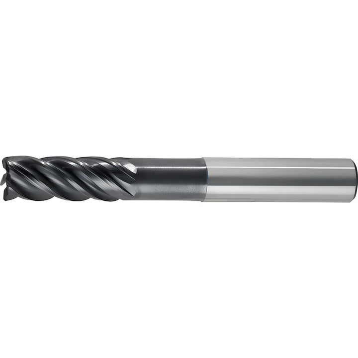 1/2" 5-Flute Solid Carbide Corner Radius End Mill, AlTiN - Kennametal 4048744