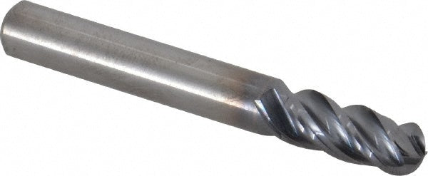 5/16" 4-Flute Solid Carbide Ball End Mill, AlTiN - Kennametal 4067345