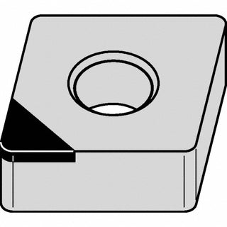 C - Diamond (Rhombic) 80-Deg 1/2" IC PCD Insert, Grade KD1425 - Kennametal 3656450