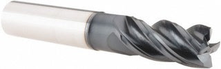 3/4" 4-Flute Solid Carbide Corner Radius & Corner Chamfer End Mill, AlTiN - Iscar 5622440