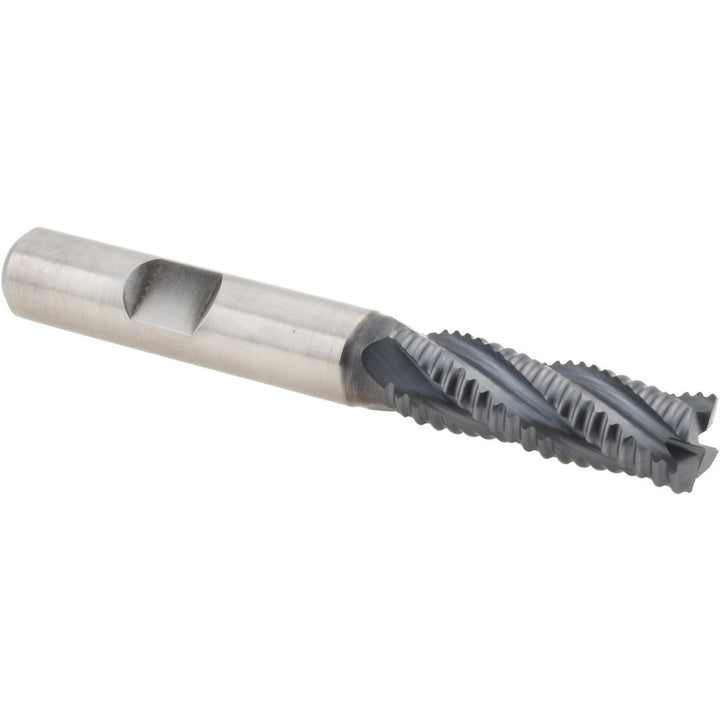 0.375" 4-Flute Cobalt Roughing End Mill, TiCN - Hertel 44838910
