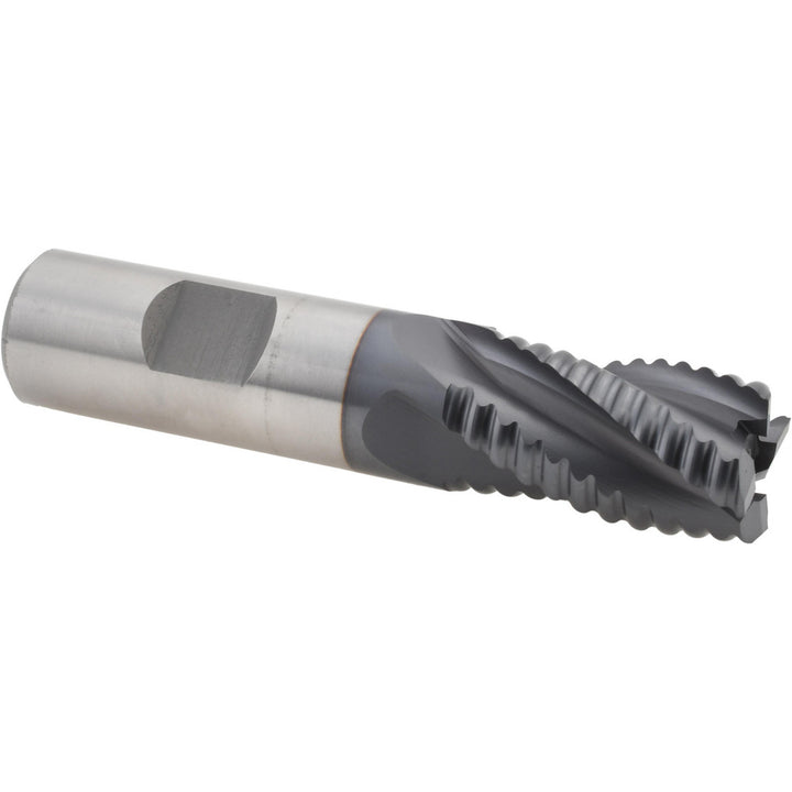 0.75" 4-Flute Cobalt Roughing End Mill, TiCN - Hertel 44838944