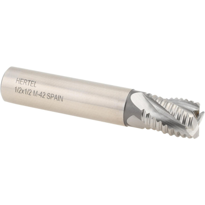 0.5" 4-Flute Cobalt Roughing End Mill - Hertel 44839264