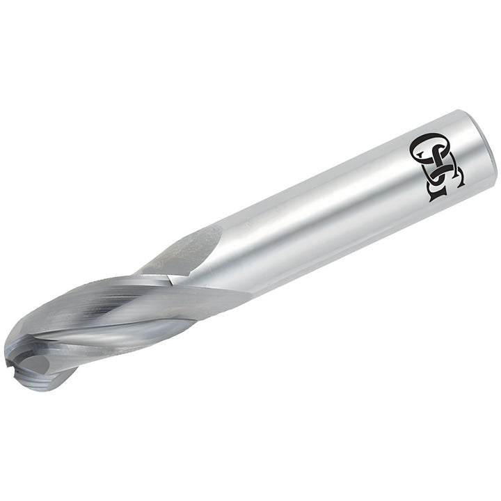 3/16in" 3-Flute Solid Carbide Ball End Mill, TiCN - OSG 403-1875-BN