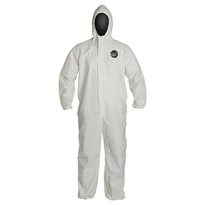 X-Large White Liquid; Splash; Abrasion Protective Garment - Dupont NG127SWHXL0025NP