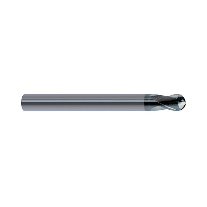 0.0394" 2-Flute Solid Carbide Ball End Mill, AlTiN - SGS 91349