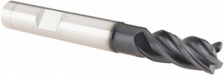 3/8" 4-Flute Solid Carbide Corner Radius & Corner Chamfer End Mill, AlTiN - Iscar 5622435