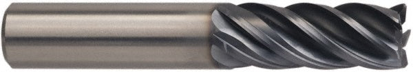 1/2" 5-Flute Solid Carbide Corner Radius End Mill, AlTiN - Kennametal 4048727