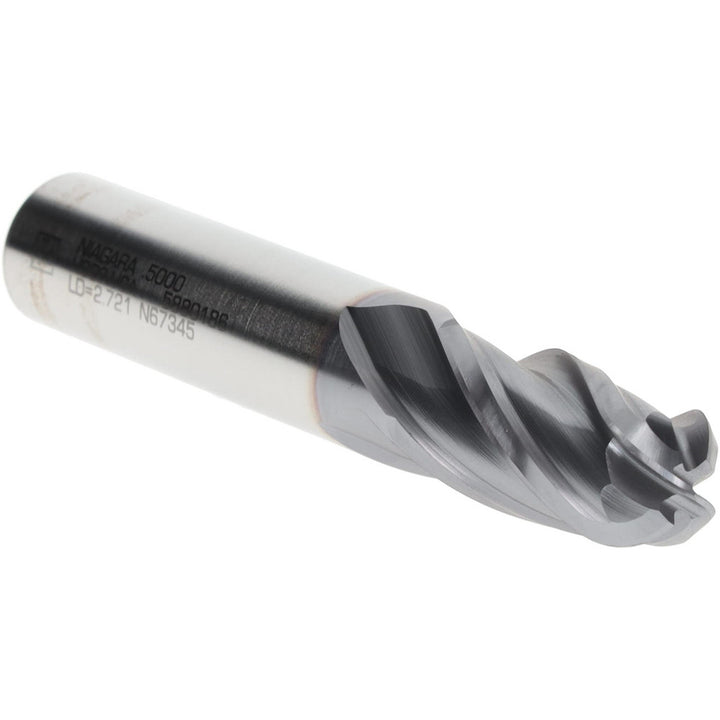 1/2" 4-Flute Cobalt Ball End Mill, TiCN - Seco 17012957