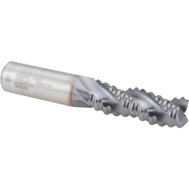 0.625" 3-Flute Cobalt Roughing End Mill, TiCN - Seco 17013552
