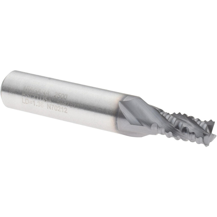 0.25" 4-Flute Cobalt Roughing End Mill, TiCN - Seco 17013785