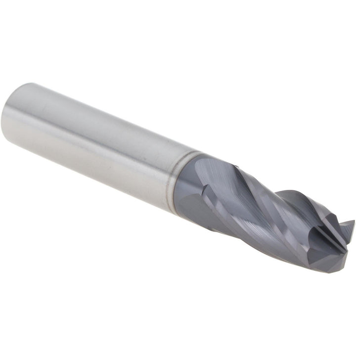 3/8" 4-Flute Solid Carbide Drill Mill End Mill, AlTiN - Harvey Tool 988124-C3