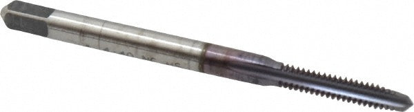 #4-40 UNC High Speed Steel Standard Tap, TiCN - Cleveland C56052