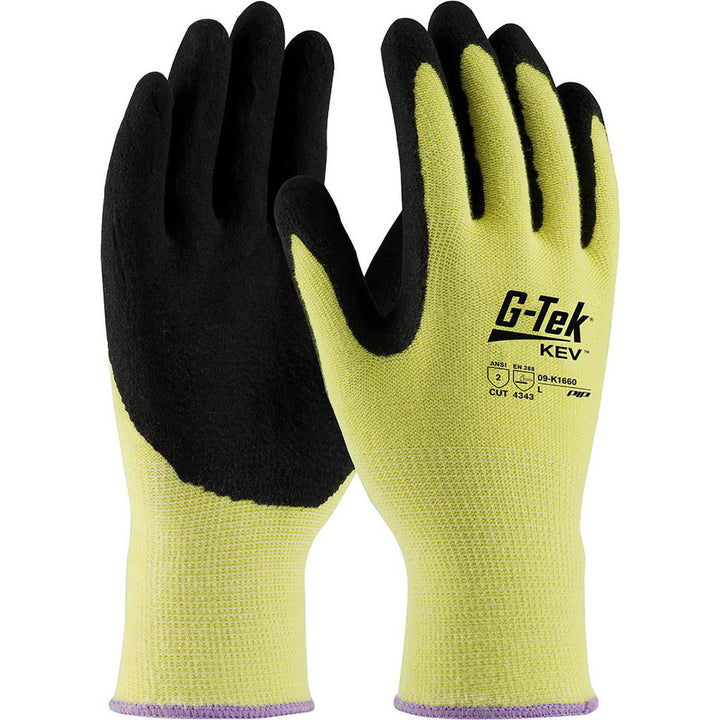 Small Yellow Kevlar Cut & Abrasion-Resistant Gloves - PIP 09-K1660/S