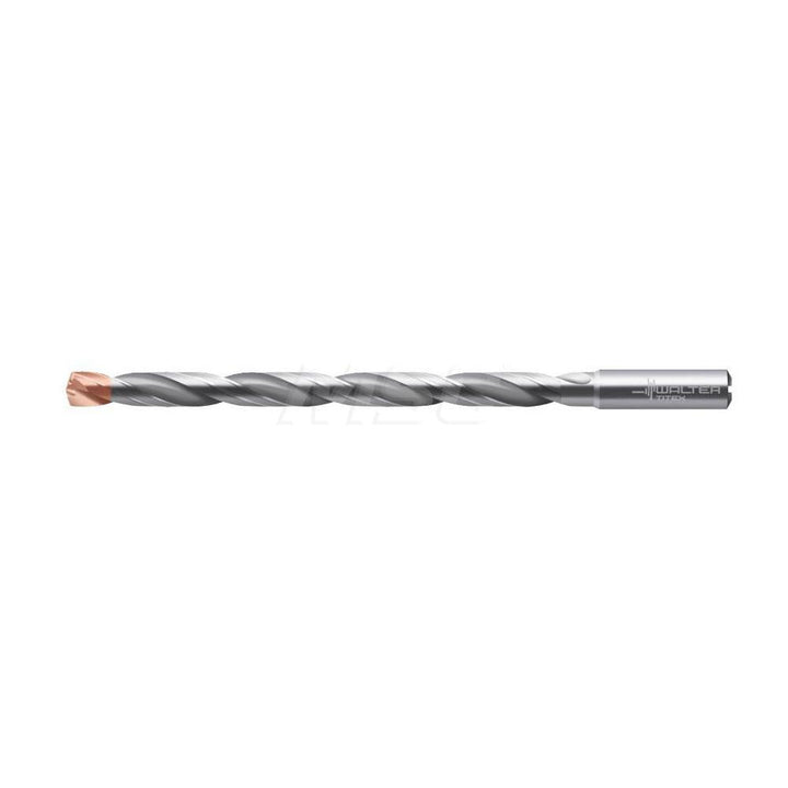 0.2441" Solid Carbide Drill Bit, Double Point, 140° point - Walter-Titex 5834822