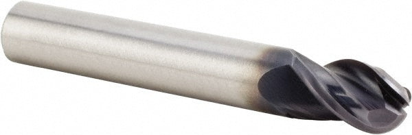 0.1969" 3-Flute Solid Carbide Ball End Mill, AlTiN - Kennametal 4032307