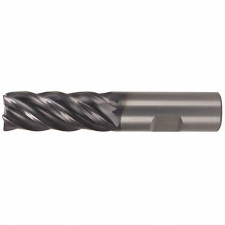 1" 5-Flute Solid Carbide Corner Radius End Mill, AlTiN - Kennametal 3580834