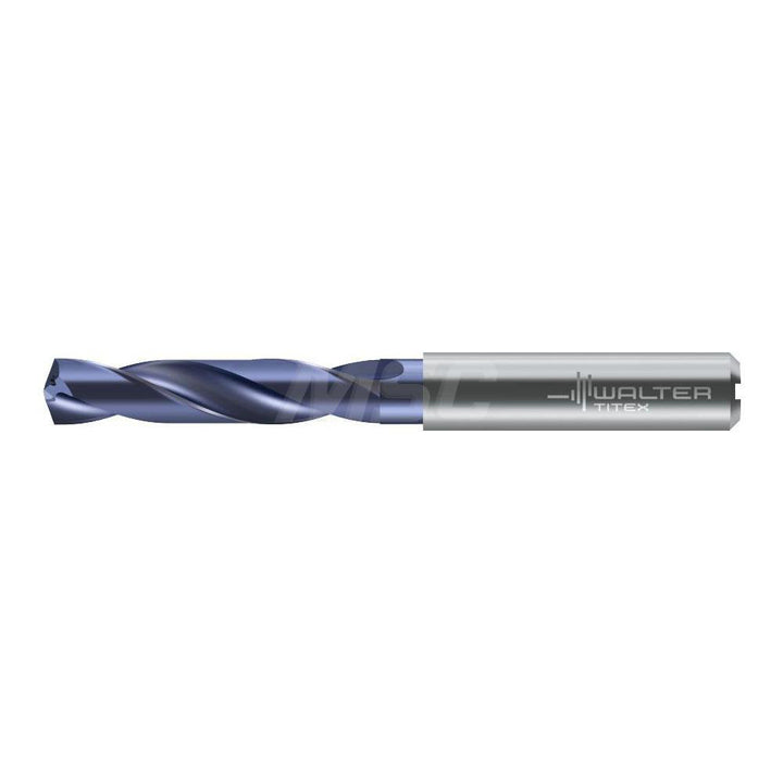 1/4" Solid Carbide Screw Machine Drill Bit, 140° point - Walter-Titex 6968775