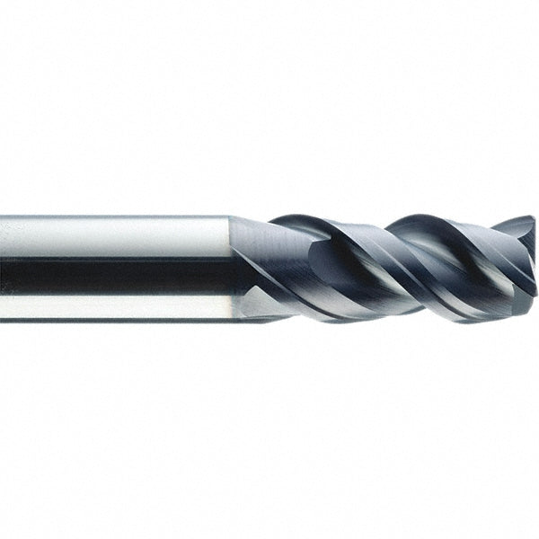 3-Flute Solid Carbide Corner Radius End Mill, AlTiN - SGS 43474
