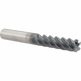 1/2" 5-Flute Solid Carbide Corner Radius End Mill, AlTiN - Supermill 5251973