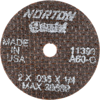 2" Aluminum Oxide Grinding & Cutoff Wheel - Norton 66243411393