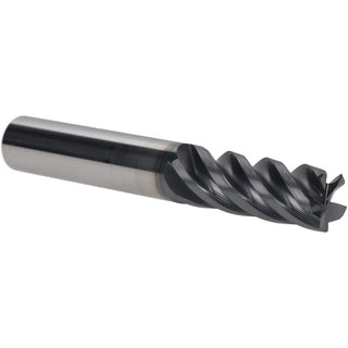 1/2" 5-Flute Solid Carbide Corner Radius & Corner Chamfer End Mill, AlTiN - Iscar 5622529