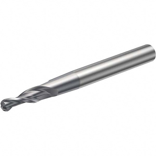 0.1571" 2-Flute Solid Carbide Ball End Mill, TiAlN - Sandvik Coromant 5743575
