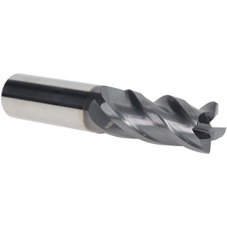 3/4" 4-Flute Solid Carbide Corner Radius End Mill, AlTiN - Iscar 5667183