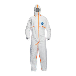 Large White Airborne Particulate; Liquid Protective Garment - Dupont TJ198TWHLG0025PI
