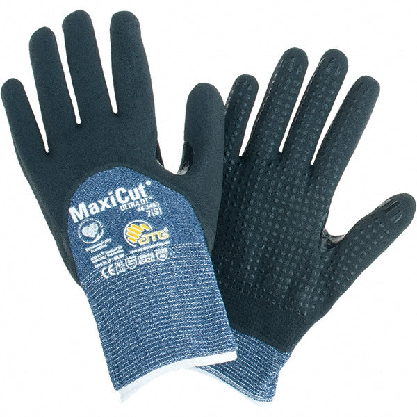 Small Blue Engineered Yarn Cut-Resistant Gloves - ATG 44-3455/S