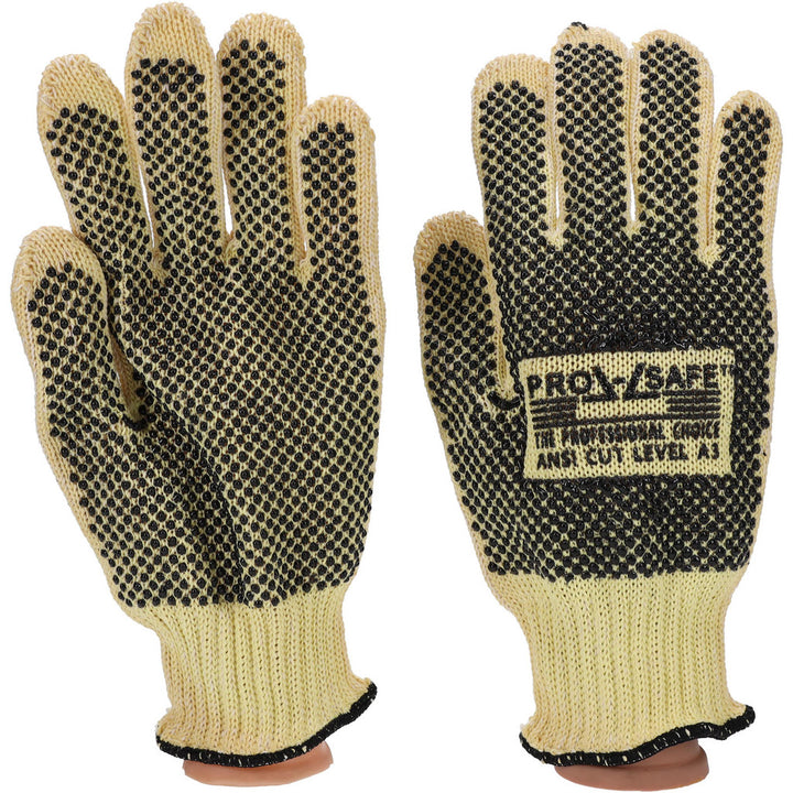 X-Large Yellow Kevlar Cut Resistant Gloves - PRO-SAFE GLA-A5-XL