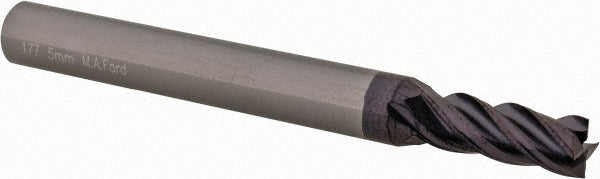 0.1968" 4-Flute Solid Carbide Square End Mill, TiAlN - M.A. Ford. 17719600A