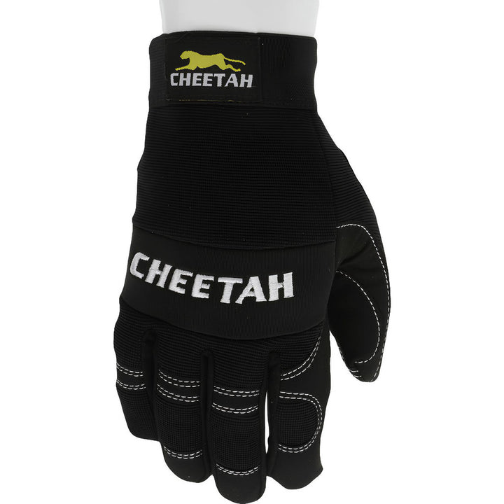 Small Black Synthetic Leather Mechanic's & Lifting Gloves - MCR Safety 935CHS