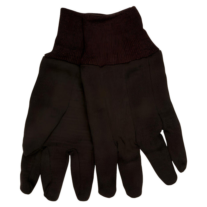 Large Brown Jersey General Purpose Gloves - MCR Safety 7100C