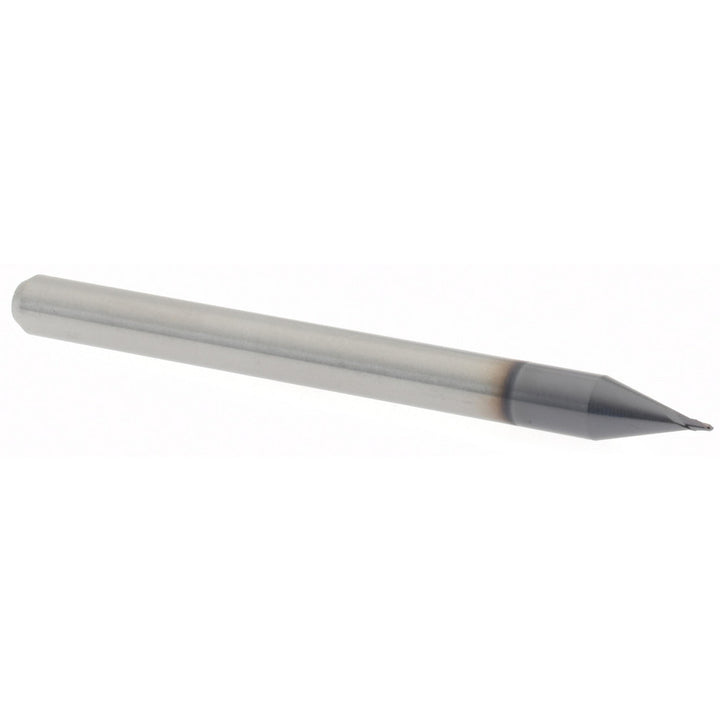0.0200" 2-Flute Solid Carbide Ball End Mill, AlTiN - Accupro 12465438