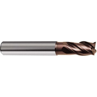 1/4" 4-Flute Solid Carbide Corner Radius & Corner Chamfer End Mill, TiAlSiN - Guhring 9030530063500