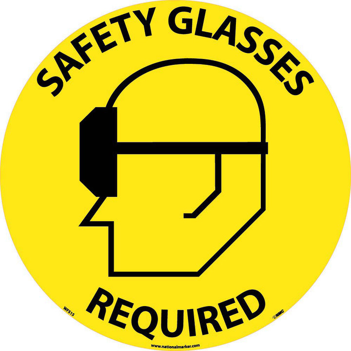 Safety Glasses Required Sign - AccuformNMC WFS15