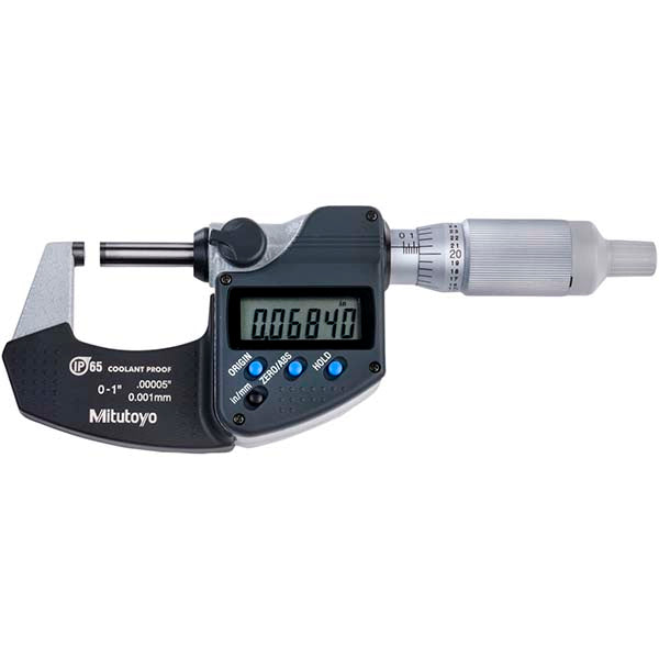 1.0000" Micrometer, 0.000050" accuracy - Mitutoyo 293-344-30CAL